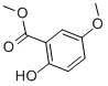CAS 登录号：2905-82-0， 2-羟基-5-甲氧基-苯甲酸甲酯