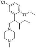 CAS#: 29122-64-3, 1-(beta-(Sec-Butyl)-5-Chloro-2-Ethoxyphenethyl)-4-Methyl-Piperazine
