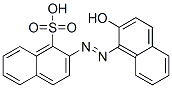 CAS 登录号：29128-55-0， 2-[(2-羟基-1-萘基)偶氮]萘磺酸