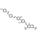 CAS#: 29128-77-6, 3-({2,2'-Dimethyl-4'-[(4-{[(4-Methylphenyl)Sulfonyl]Oxy}Phenyl)Diazenyl]-4-Biphenylyl}Diazenyl)-4-Hydroxy-2,7-Naphthalenedisulfonic Acid
