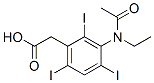 CAS 登录号：29193-33-7， [3-(N-乙基乙酰氨基)-2,4,6-三碘苯基]乙酸