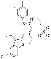CAS#: 29213-78-3, 2-[2-[(5-Chloro-3-Ethyl-3H-Benzothiazol-2-Ylidene)Methyl]But-1-Enyl]-5,6-Dimethyl-3-(3-Sulphonatopropyl)Benzothiazolium