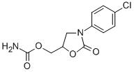 CAS 登录号:29218-31-3, 3-(P-氯苯基)-2-氧代-5-恶唑烷基甲基氨基甲酸酯