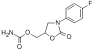 CAS 登录号：29218-34-6， 3-(P-氟苯基)-2-氧代-5-恶唑烷基甲基氨基甲酸酯