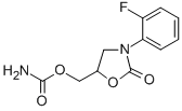 CAS 登录号:29218-35-7, 3-(O-氟苯基)-2-氧代-5-恶唑烷基甲基氨基甲酸酯