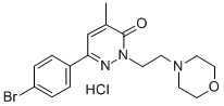 CAS 登录号：29285-74-3， 6-(4-溴苯基)-4-甲基-2-(2-吗啉基乙基)-3(2H)-哒嗪酮盐酸盐