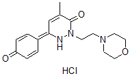 CAS 登录号：29285-79-8， 6-(4-羟基苯基)-4-甲基-2-[2-(4-吗啉基)乙基]-3(2H)-哒嗪酮盐酸盐