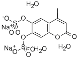 CAS#: 29334-07-4, 4-Methyl-6,7-Bis(Sulfoxy)-2H-1-Benzopyran-2-One Disodium Salt Trihydrate
