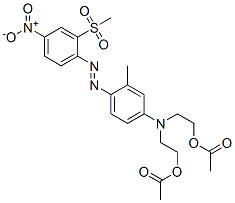 CAS#: 29426-52-6, 2,2'-[[4-[[2-(Methylsulphonyl)-4-Nitrophenyl]Azo]-m-Tolyl]Imino]Bisethyl Diacetate