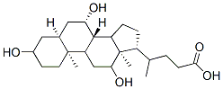 CAS 登录号：2955-27-3， 4-[(5S,7S,8S,10S,13R,17R)-3,7,12-三羟基-10,13-二甲基-2,3,4,5,6,7,8,9,11,12,14,15,16,17-十四氢-1H-环戊二烯并[a]菲-17-基]戊酸