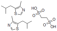 CAS#: 29584-88-1, 1,2-Ethanedisulfonic Acid, Compd. With 5-Isobutyl-4-Methylthiazole (1: 2)