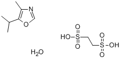 CAS 登录号：29584-94-9， 5-异丙基-4-甲基恶唑 1,2-乙烷二磺酸盐水合物