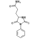 CAS#: 29588-05-4, 3-(5-Oxo-1-Phenyl-2-Thioxo-4-Imidazolidinyl)Propanamide