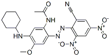 CAS 登录号：29633-66-7， N-[2-[(2-氰基-4,6-二硝基苯基)偶氮]-5-(环己基氨基)-4-甲氧基苯基]乙酰胺