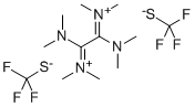 CAS#: 296777-47-4, 1,2-Bis(dimethylamino)-N,N,N',N'-tetramethyl-1,2-ethanediiminium bis(trifluoromethanethiolate)