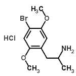 CAS#: 29705-96-2, 1-(4-Bromo-2,5-Dimethoxyphenyl)-2-Propanamine Hydrochloride (1:1)