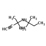 CAS 登录号：2978-40-7， 2-甲基-N-(2-甲基-2-丁烷基)-3-丁炔-2-胺