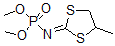 CAS 登录号：2984-59-0， (4-甲基-1,3-二噻戊环-2-亚基)-氨基磷酸二甲酯