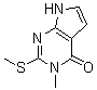 CAS#: 29877-79-0, 3,7-Dihydro-3-Methyl-2-(Methylthio)-4H-Pyrrolo[2,3-d]Pyrimidin-4-One