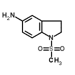 CAS 登录号：299921-01-0， 1-(甲基磺酰基)-5-吲哚啉胺