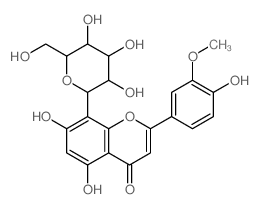 CAS#: 301-16-6, 5,7-Dihydroxy-2-(4-Hydroxy-3-Methoxyphenyl)-8-[3,4,5-Trihydroxy-6-(Hydroxymethyl)Oxan-2-Yl]Chromen-4-One