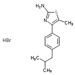 CAS#: 301173-41-1, 4-(4-Isobutylphenyl)-5-Methyl-1,3-Thiazol-2-Amine Hydrobromide (1:1)