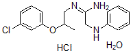 CAS#: 30123-86-5, N'-[2-(3-Chlorophenoxy)Propyl]-2-(Phenylamino)Ethanimidamide Hydrate Hydrochloride
