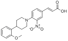 CAS#: 301334-95-2, 3-[4-[4-(2-Methoxyphenyl)Piperidino]-3-Nitrophenyl]Acrylic Acid