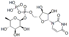CAS 登录号：30174-43-7， [[(2S,3S,4R,5R)-5-(2,4-二氧代嘧啶-1-基)-3,4-二羟基四氢呋喃-2-基]-[(3R,4R,5R,6S)-3,4,5-三羟基-6-甲基四氢吡喃-2-基]甲基]膦酰氢磷酸酯