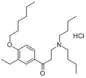 CAS 登录号：30195-66-5， 3-(二丁基氨基)-1-(3-乙基-4-己氧基苯基)丙-1-酮盐酸盐