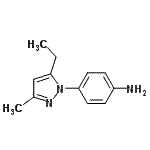 CAS 登录号：303009-19-0， 4-(5-乙基-3-甲基-1H-吡唑-1-基)苯胺