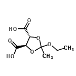 CAS#: 303033-01-4, (4R,5R)-2-Ethoxy-2-Methyl-1,3-Dioxolane-4,5-Dicarboxylic Acid