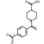 CAS#: 303994-58-3, 1-(4-Nitrobenzoyl)-4-Piperidinecarboxylic Acid