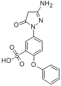 CAS 登录号：30479-81-3， 5-(3-氨基-5-氧代-2-吡唑啉-1-基)-2-苯氧基苯磺酸