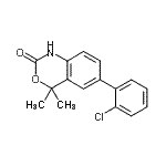 CAS#: 304854-37-3, 6-(2-Chlorophenyl)-4,4-Dimethyl-1,4-Dihydro-2H-3,1-Benzoxazin-2-One
