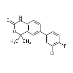 CAS#: 304854-45-3, 6-(3-Chloro-4-Fluorophenyl)-4,4-Dimethyl-1,4-Dihydro-2H-3,1-Benzoxazin-2-One