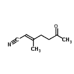 CAS 登录号：30502-79-5， (2E)-3-甲基-6-氧代-2-庚烯腈
