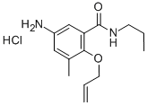 CAS#: 30509-93-4, 5-Amino-3-Methyl-2-Prop-2-Enoxy-N-Propylbenzamide Hydrochloride
