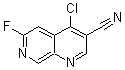 CAS#: 305371-18-0, 4-Chloro-6-fluoro-1,7-naphthyridine-3-carbonitrile