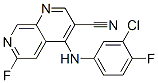 CAS#: 305371-33-9, 4-(3-Chloro-4-Fluorophenylamino)-6-Fluoro-1,7-Naphthyridine-3-Carbonitrile