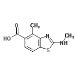 CAS#: 306276-93-7, 4-Methyl-2-(Methylamino)-1,3-Benzothiazole-5-Carboxylic Acid