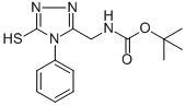 CAS#: 306935-45-5, 5-(N-Tert-Butoxycarbonylaminomethyl)-4-Phenyl-1,2,4-Triazole-3-Thiol