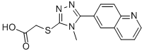 CAS#: 306935-49-9, 2-[(4-Methyl-5-Quinolin-6-Yl-4H-1,2,4-Triazol-3-Yl)Thio]Acetic Acid