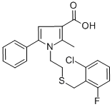 CAS#: 306936-24-3, 1-(2-[(2-Chloro-6-Fluorobenzyl)Thio]Ethyl)-2-Methyl-5-Phenyl-1H-Pyrrole-3-Carboxylic Acid