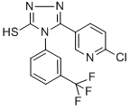 CAS#: 306936-75-4, 5-(6-Chloro-3-Pyridyl)-4-[3-(Trifluoromethyl)Phenyl]-4H-1,2,4-Triazole-3-Thiol