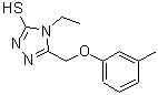 CAS#: 307327-55-5, 4-Ethyl-5-[(3-Methylphenoxy)Methyl]-4H-1,2,4-Triazole-3-Thiol