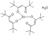 CAS 登录号：307532-33-8， 三(2,2,6,6-四甲基-3,5-庚二酮酸)钪(III)水合物