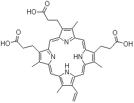 CAS#: 30783-27-8, 12-Ethenyl-3,8,13,17-Tetramethyl-21H,23H-Porphine-2,7,18-Tripropanoic Acid