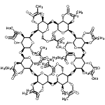 CAS#: 30786-38-0, (1R,3R,5R,6R,8R,10R,11R,13R,15R,16R,18R,20R,21R,23R,25R,26R,28R,30R,31R,33R,35R,36R,38R,40R,41S,42R,43S,44R,45S,46R,47S,48R,49S,50R,51S,52R,53S,54R,55S,56R)-5,10,15,20,25,30,35,40-Octakis(Acetoxymethy L)-2,4,7,9,12,14,17,19,22,24,27,29,32,34,37,39-Hexadecaoxanonacyclo[36.2.2.2<Sup>3,6</Sup>.2<Sup>8,11</Sup>.2<Sup>13,16</Sup>.2<Sup>18,21</Sup>.2<Sup>23,26</Sup>.2<Sup>28,31</Sup>.2<Sup>33,36</Sup>]Hexapentacontane-41,42,43,44,45,46,47,48,49,50,51,52,53,54,55,56- Hexadecayl Hexadecaacetate