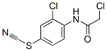 CAS 登录号：3082-23-3， 2-氯-N-(2-氯-4-硫氰酸基苯基)乙酰胺